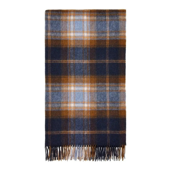 Mood Company - Plaid Winterton Merino Blauw - Merino Lamswol - 140x185 - Bronte by Moon Scotland - 6095646713715
