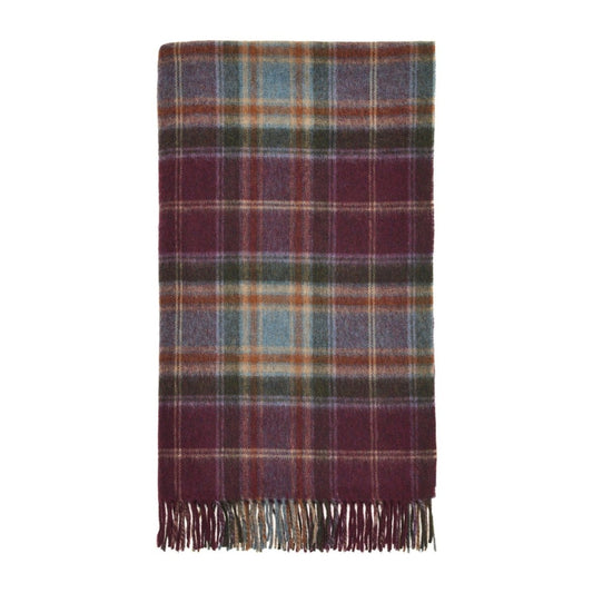 Mood Company - Plaid Winterton Pruim - Merino Lamswol - 140x185 - Bronte by Moon Scotland - 6151220943999