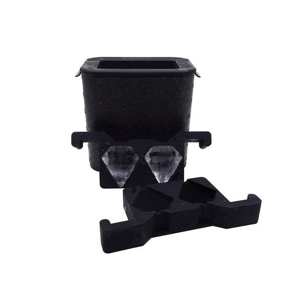 Mood Company - Professionele Crystal Clear Diamant IJsvorm - 2 IJsblokjes 5,5x5,5 cm - Mood4Whisky - 6151221564568