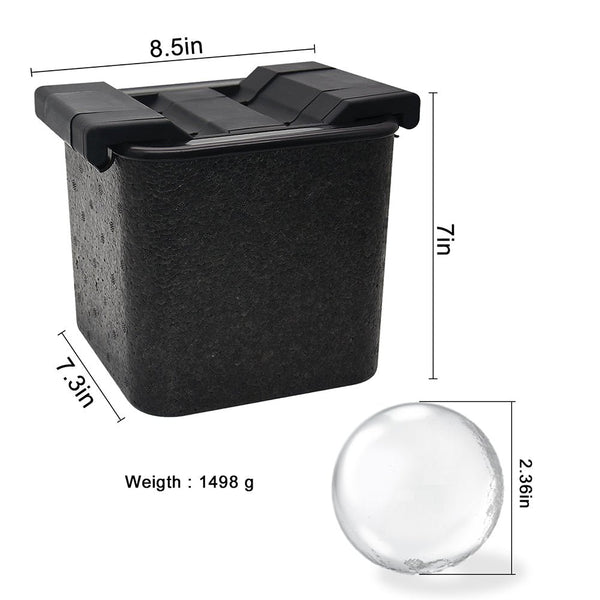 Mood Company - Professionele Crystal Clear IJsbalvorm - 4 IJsballen Ø 6 cm - Mood4Whisky - 6151222466465