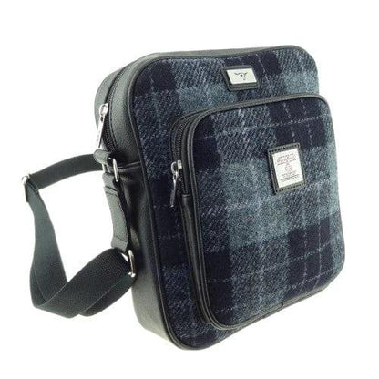 Reistas Tay Grijs Zwart - Compact - 27x23x9 - Harris Tweed - Glen Appin of Scotland by MoodCompanyNL