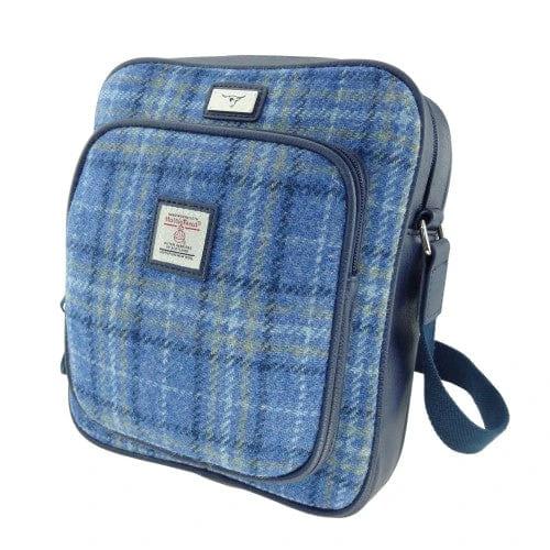 Reistas Tay Lichtblauw - Compact - 27x23x9 - Harris Tweed - Glen Appin of Scotland by MoodCompanyNL