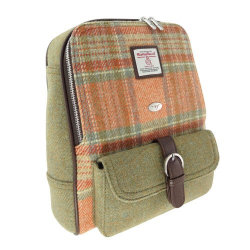 Mood Company - Rugzak Naver Oranje stewart Tartan - 33x29x14 - Harris Tweed - Glen Appin of Scotland - 5061035012678