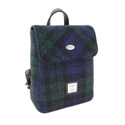 Rugzak Tummel Black Watch - Mini - 26x21x12 - Harris Tweed - Glen Appin of Scotland by MoodCompanyNL