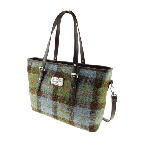 Schoudertas Spey Tote bag Tartan MacLeod - Groot - Ritssluiting - Harris Tweed - Glen Appin of Scotland