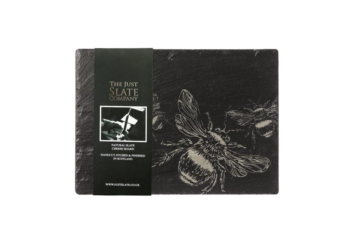 Serveerplank Bijen Leisteen - 35x25 - Just Slate Company by MoodCompanyNL