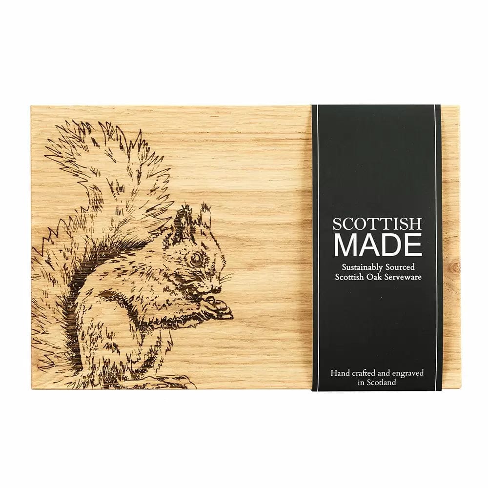 MoodCompanyNL - Serveerplank Eekhoorn - 30x20 - Schots Eikenhout - Scottish Made - 5060718718074