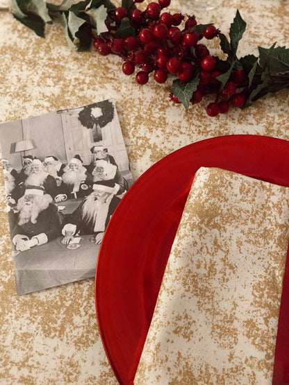 MoodCompanyNL - Servetten Wit met Goud - 40x40 - 2 stuks! - Katoen - Mood Company - 6095632038037