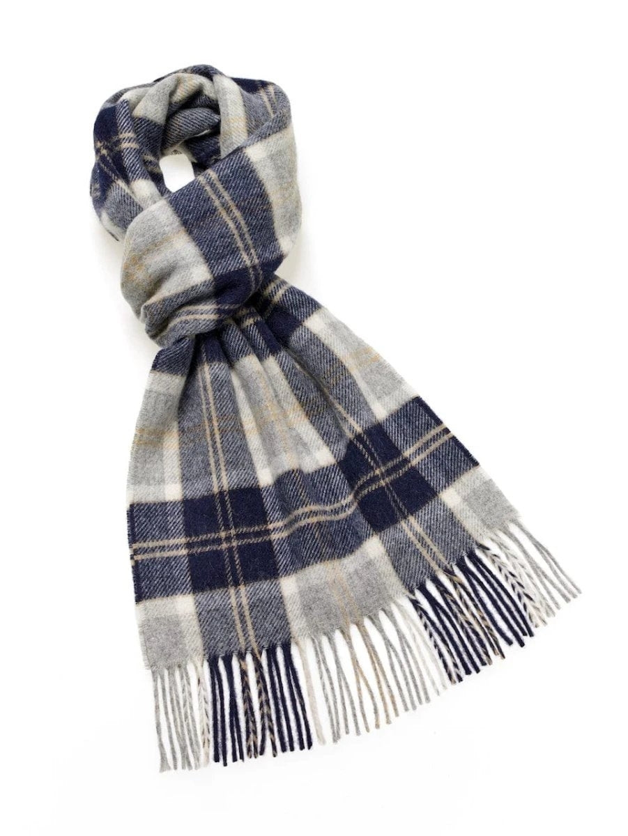 Mood Company - Sjaal Tartan Bannockbane Silver - Merino Lamswol - 25 x 190 - Bronte by Moon