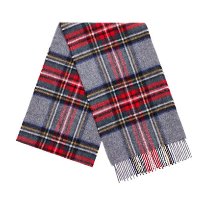 Mood Company - Sjaal Tartan Grey Stewart - Merino Lamswol - 25 x 190 - Bronte by Moon - 6095638254240
