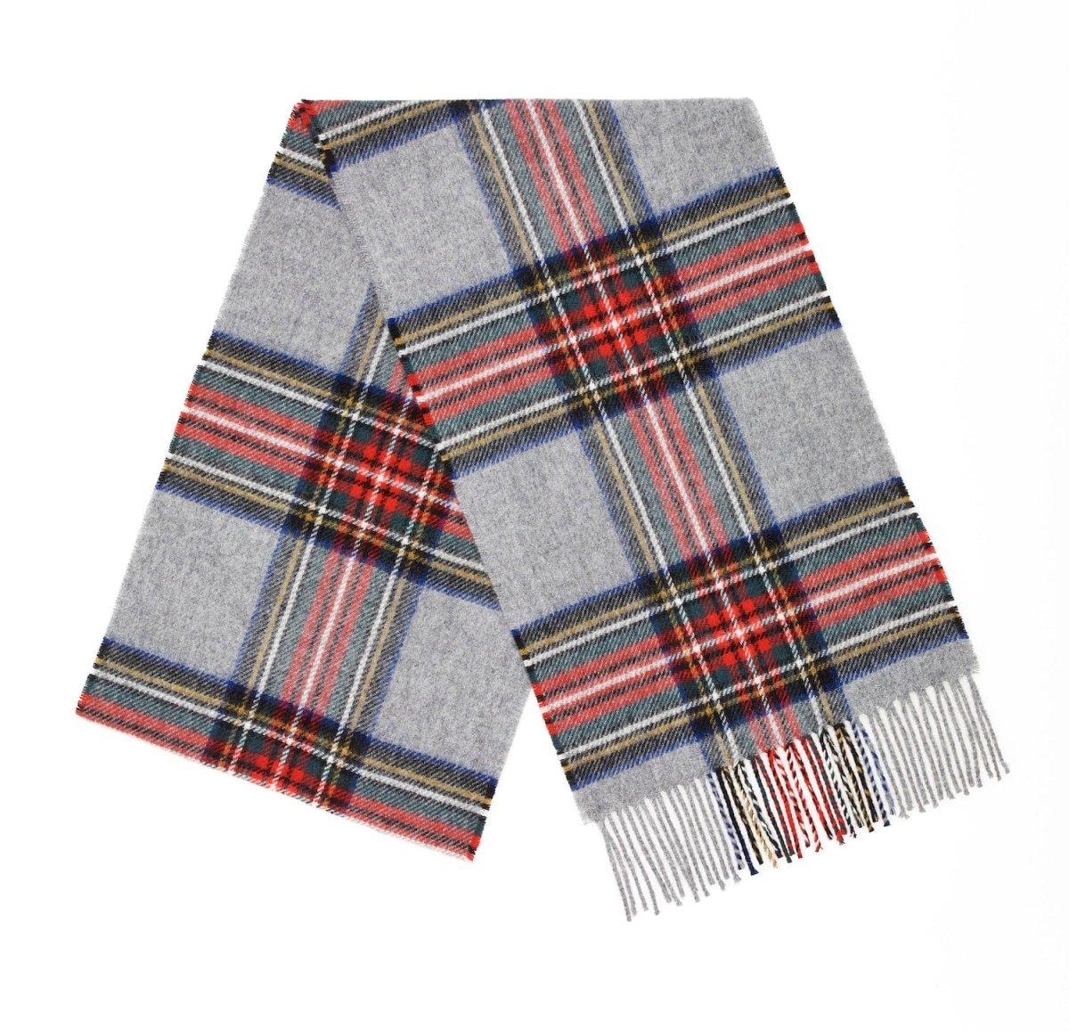 MoodCompanyNL - Sjaal Tartan Grey Stewart - Meriono Lamswol - 25 x 190 - Bronte by Moon Scotland - 6095638254240