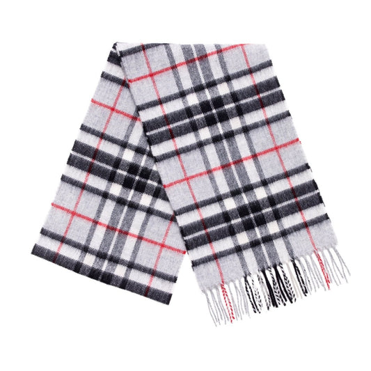 Mood Company - Sjaal Tartan Grey Thompson - Merino Lamswol - 25 x 190 - Bronte by Moon - 6095633566515