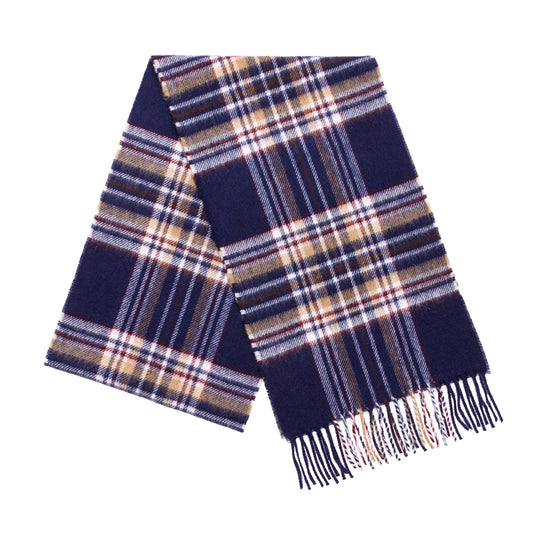 Mood Company - Sjaal Tartan Navy Stewart - Merino Lamswol - 25 x 190 - Bronte by Moon - 6151223156198