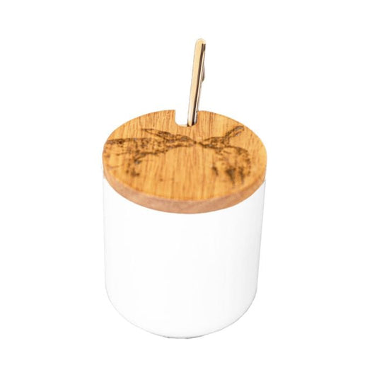 MoodCompanyNL - Suiker - of jampot met lepel Hazen - 9x8 - Scottish Made - 5060949551556