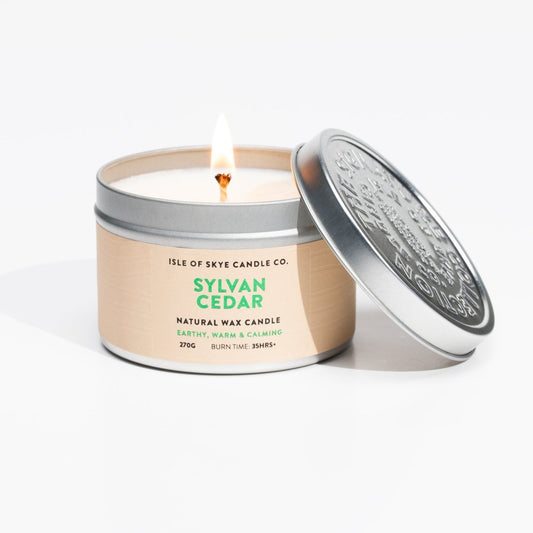 Mood Company - Sylvan Cedar Reisblik - 30 uur – berglucht voor onderweg - Isle of Skye Candle - 5060346380438