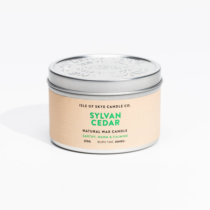 Mood Company - Sylvan Cedar Reisblik - 30 uur – berglucht voor onderweg - Isle of Skye Candle - 5060346380438