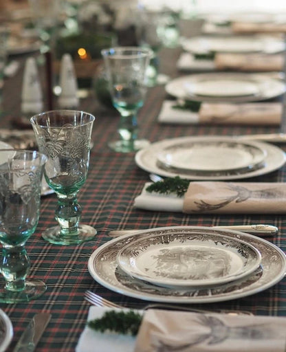 MoodCompanyNL - Tafelkleed Tartan Groen XL - 140x300 - Katoen - Mood Company - 6095655644642