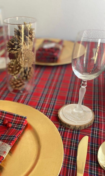 MoodCompanyNL - Tafelkleed Tartan Rood Large - 140x220 - Katoen - Mood Company - 6095636883817