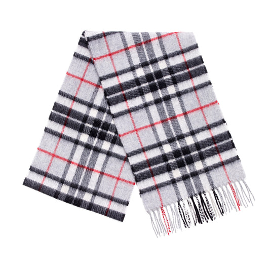 Mood Company - Sjaal Tartan Grey Thompson - Merino Lamswol - 25 x 190 - Bronte by Moon