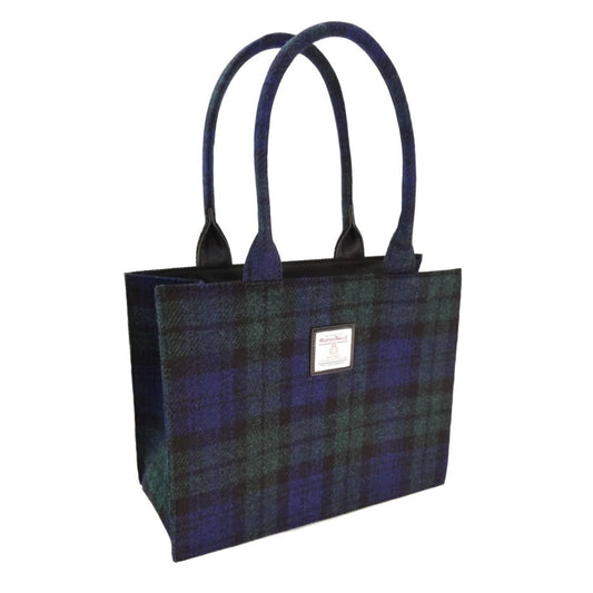 Mood Company - Tas Harris Tweed Shopper Glencoe Black Watch Tartan - 36x49x16 - Glen Appin of Scotland - 5061035014290