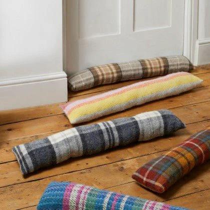 Mood Company - Tochtstopper Cottage Grijze Ruit – Tweedmill – 16x80 cm - 5060445892801