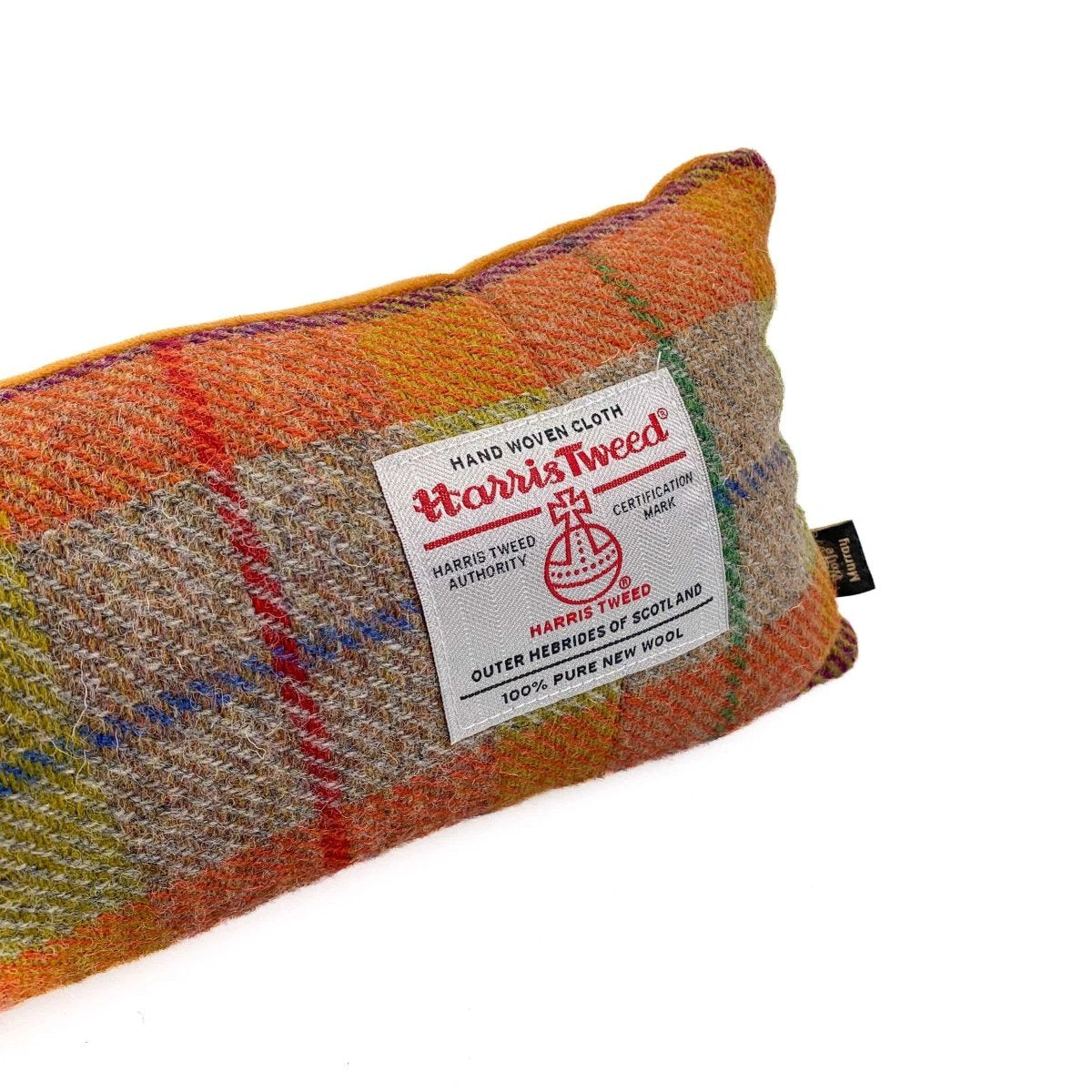Tochtstopper Paars Oranje - Harris Tweed - Verzwaard - 95-100 cm - Handgemaakt in Schotland - Caroline Wolfe Murray by MoodCompanyNL