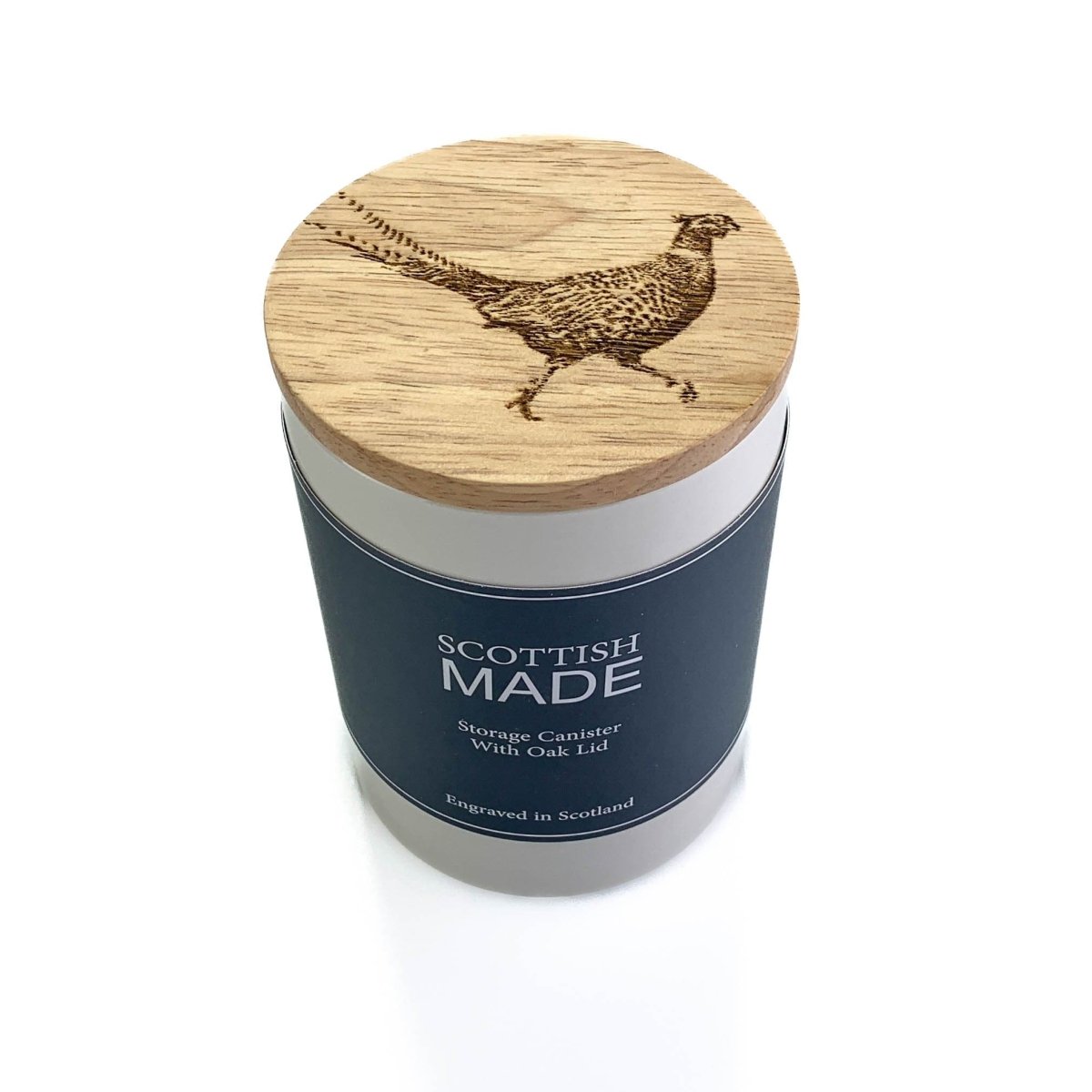 MoodCompanyNL - Voorraadpot Fazant Small - 13x9 - Gegraveerd - Scottish Made - 5060949550009
