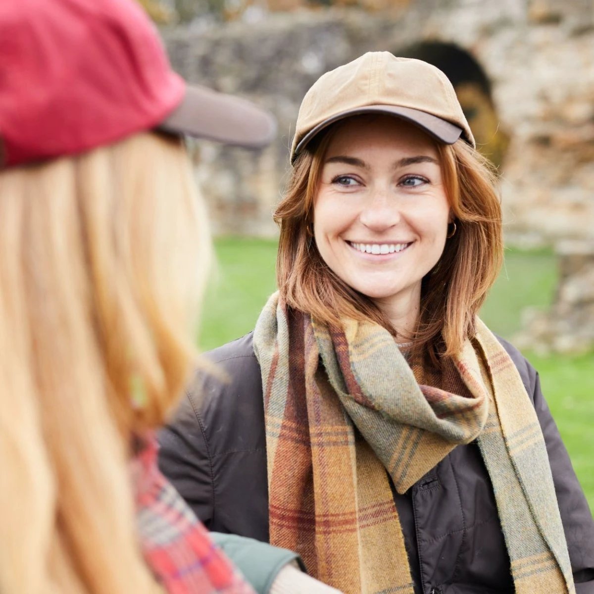 Mood Company - Wax Baseball Cap Sand – Waxed Cotton Pet met Leren Klep (Made in UK) - 