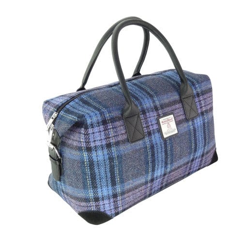 MoodCompanyNL - Weekendtas Esk Stewart Blauw en Paars - Harris Tweed - Glen Appin of Scotland - 5061035011855