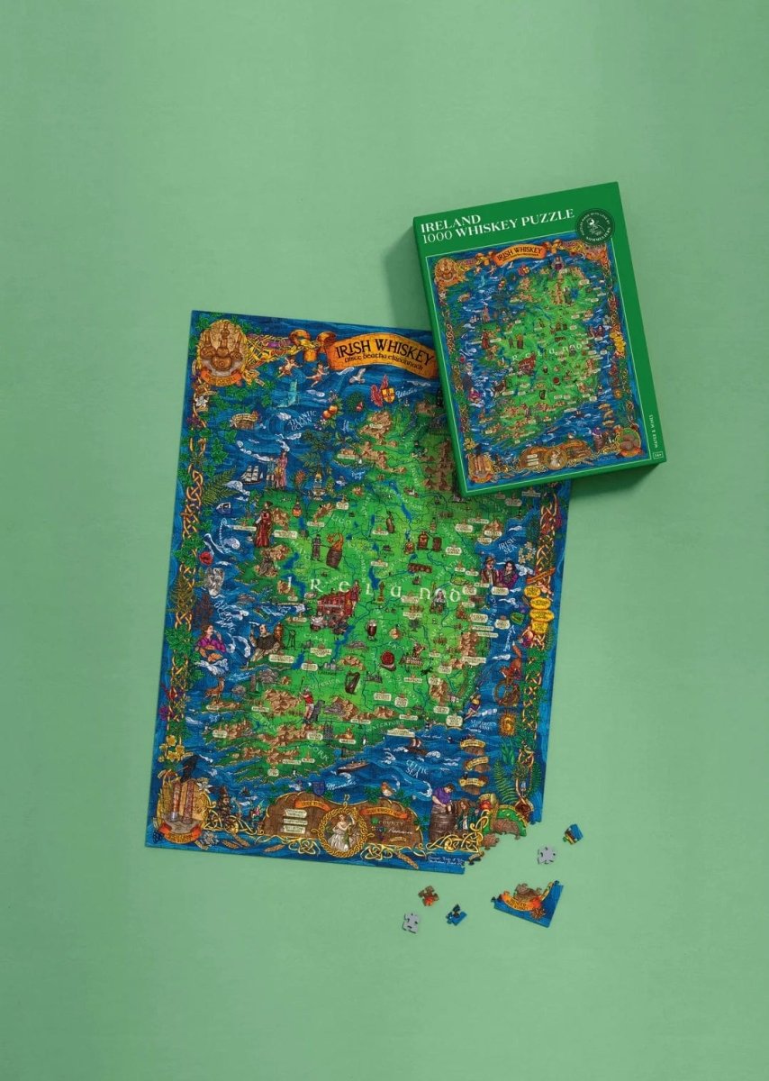 Mood Company - Whiskey puzzel Ireland - 1000 stukjes - 14+ - Water & Wines Sweden - 7350121880290