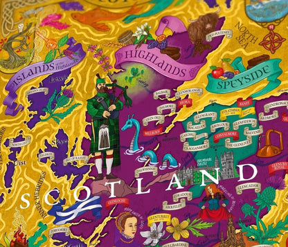 Whisky puzzel Scotland - 1000 stukjes - 14+ - Water & Wines Sweden by Mood4whisky