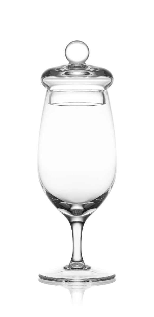 Mood Company - Whiskyglas G200 met deksel – 130 ml – handgemaakt – Amber Glass - 5905279233997