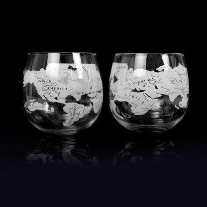 MoodCompanyNL - Whiskyglas Globe Rockers set van 2 - 300ml - Bar Originale - 5013313004271