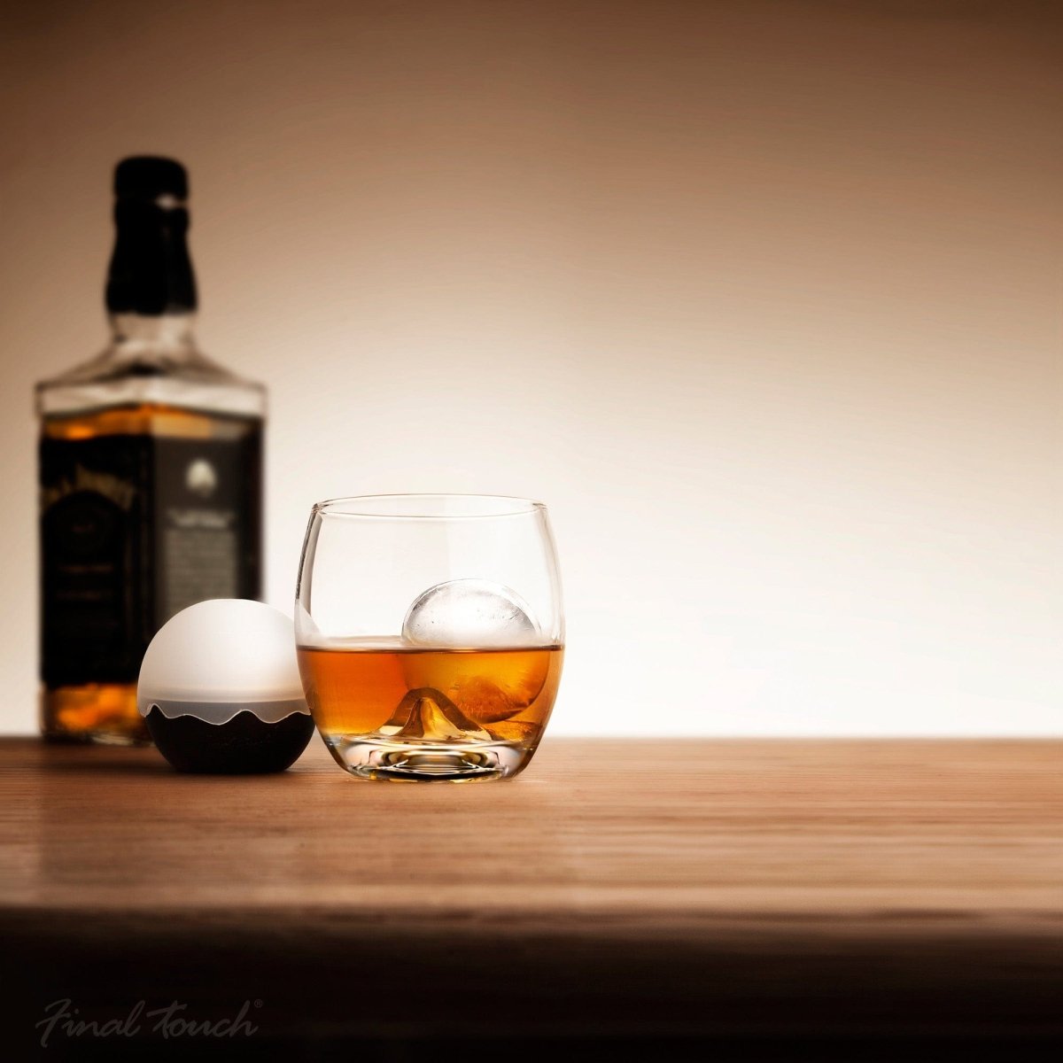 MoodCompanyNL - Whiskyglas Rock met IJsblokjesvorm - 236ml - Final Touch - 0886245004184