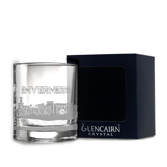 MoodCompanyNL - Whiskyglas Skyline Inverness - Gegraveerd - Glencairn Crystal Scotland - 6091020510512