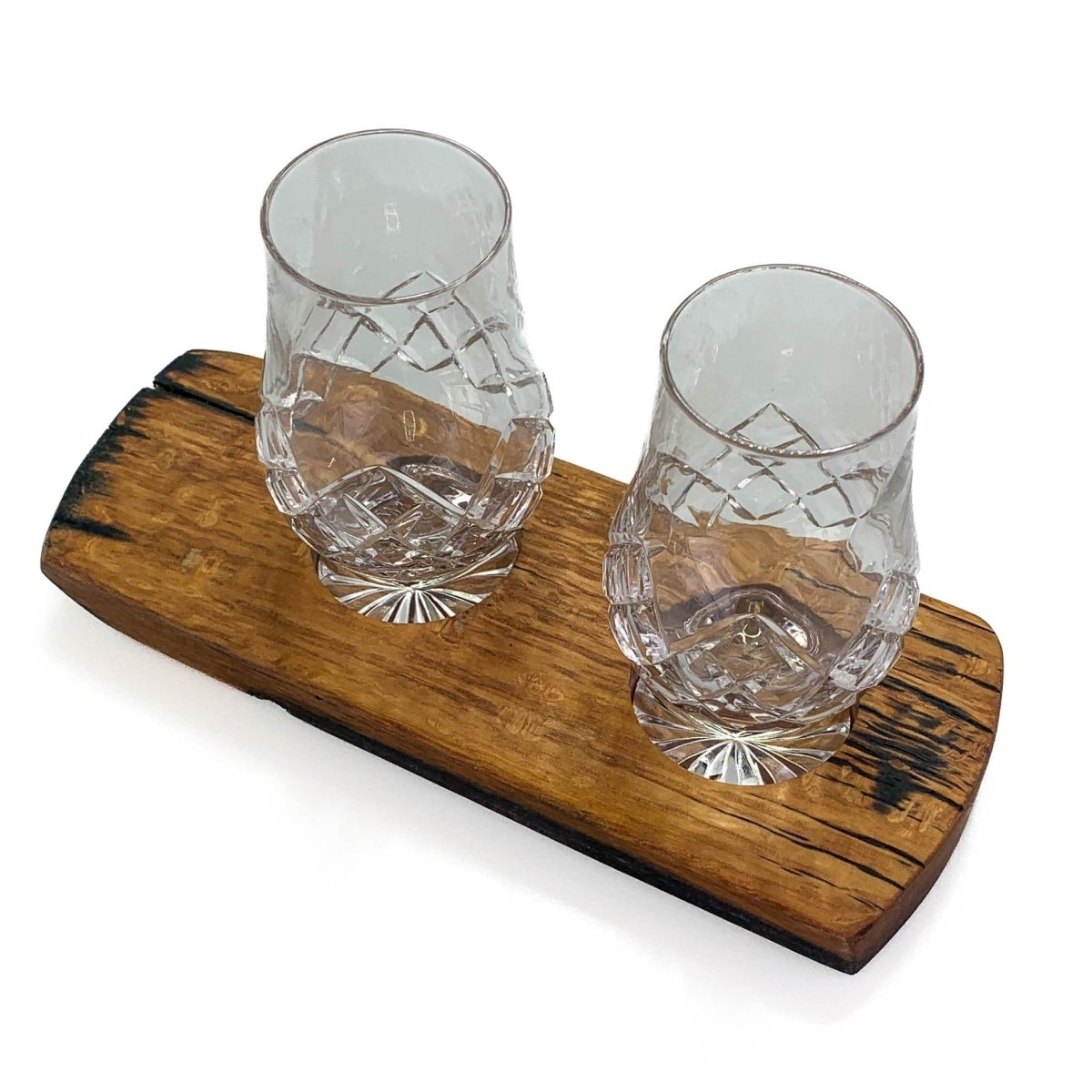 MoodCompanyNL - Whiskyglashouder van oude whiskyvaten met 2 Glencairn Cut Whiskyglazen - Darach en Glencairn Crystal Scotland - 6091021419432