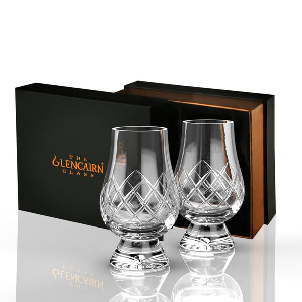 MoodCompanyNL - Whiskyglazen Cut 2 stuks - Geschenkverpakking - Loodkristal - Glencairn Crystal Scotland - 0884513000326