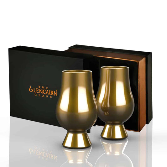 MoodCompanyNL - Whiskyglazen Goud 2 stuks - Blind Tasting - Geschenkverpakking - Glencairn Crystal Scotland - 6151205898832