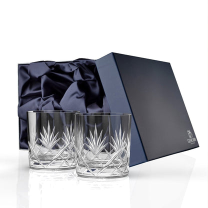 MoodCompanyNL - Whiskyglazen Skye 2 stuks - Geschenkverpakking - Loodkristal - Glencairn Crystal Scotland - 5060025555317