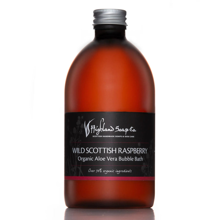 MoodCompanyNL - Wild Scottish Raspberry – Fruitig & Zoet - Biologisch Badschuim 500ml - 5060188000716